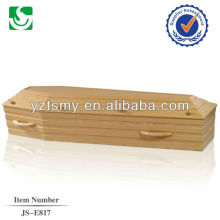 cheapest poplar coffin with wood handles